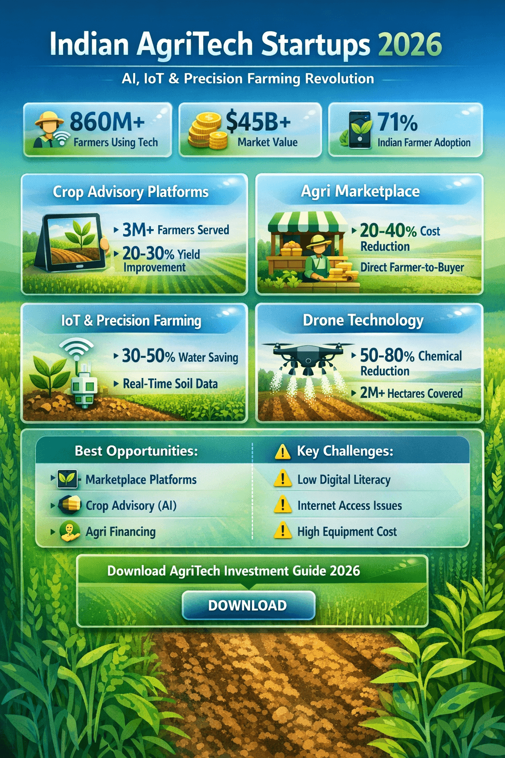 Indian AgriTech Startups Transforming Farming 2026: Agricultural Innovation