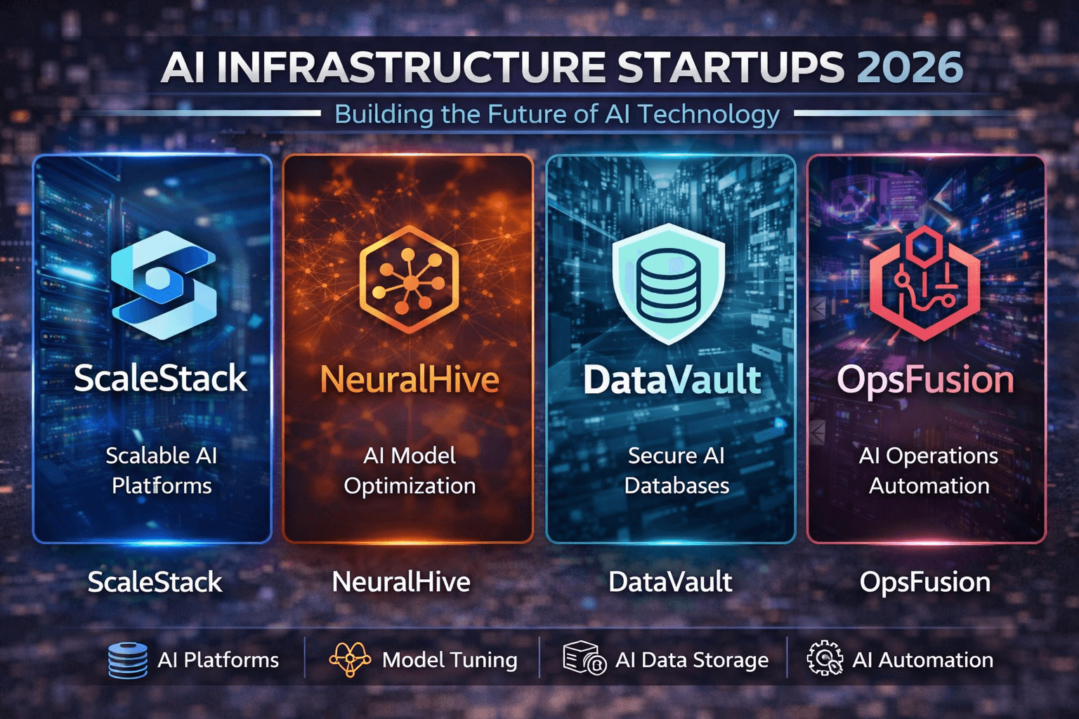 AI infrastructure startups 2026: foundation models, computing infrastructure, open-source ecosystems