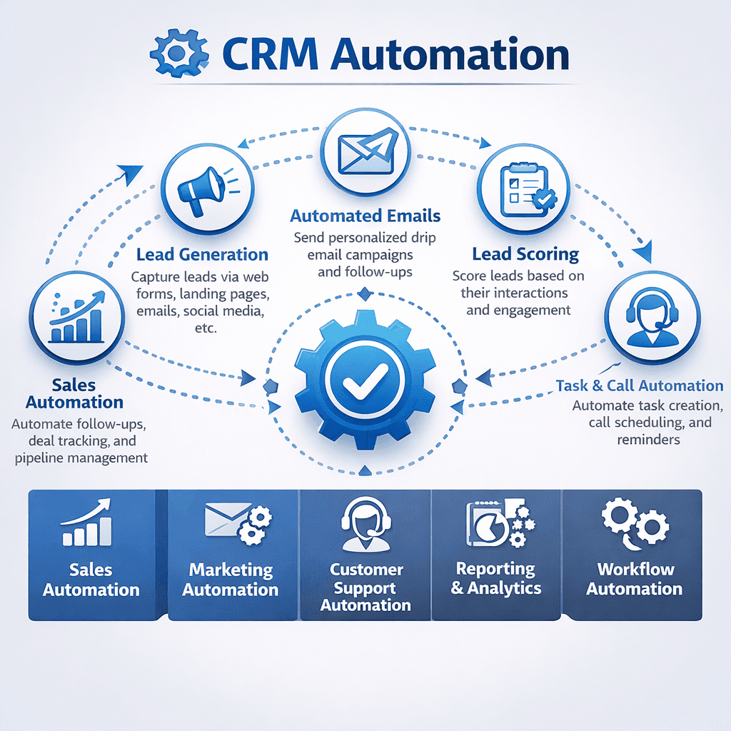 CRM Automation: Streamline Sales Workflows, Email & Lead Scoring (2026)