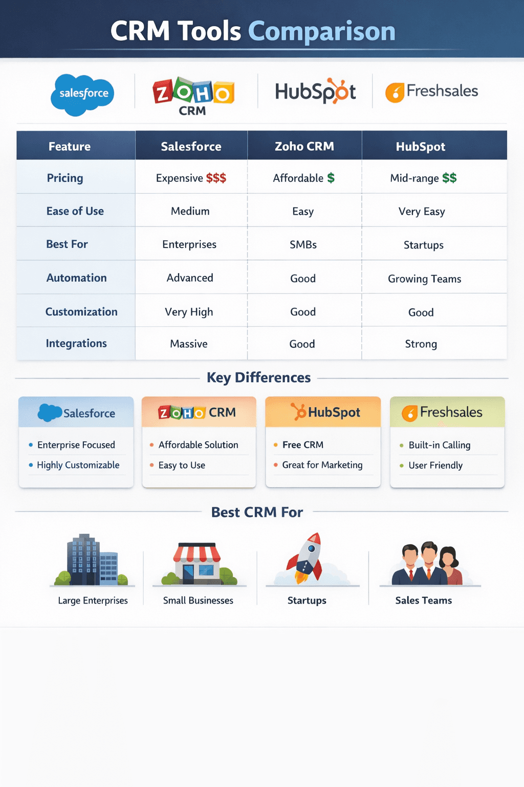 Best CRM Tools for Startups (2026): Open-Source vs Paid + ERP vs CRM