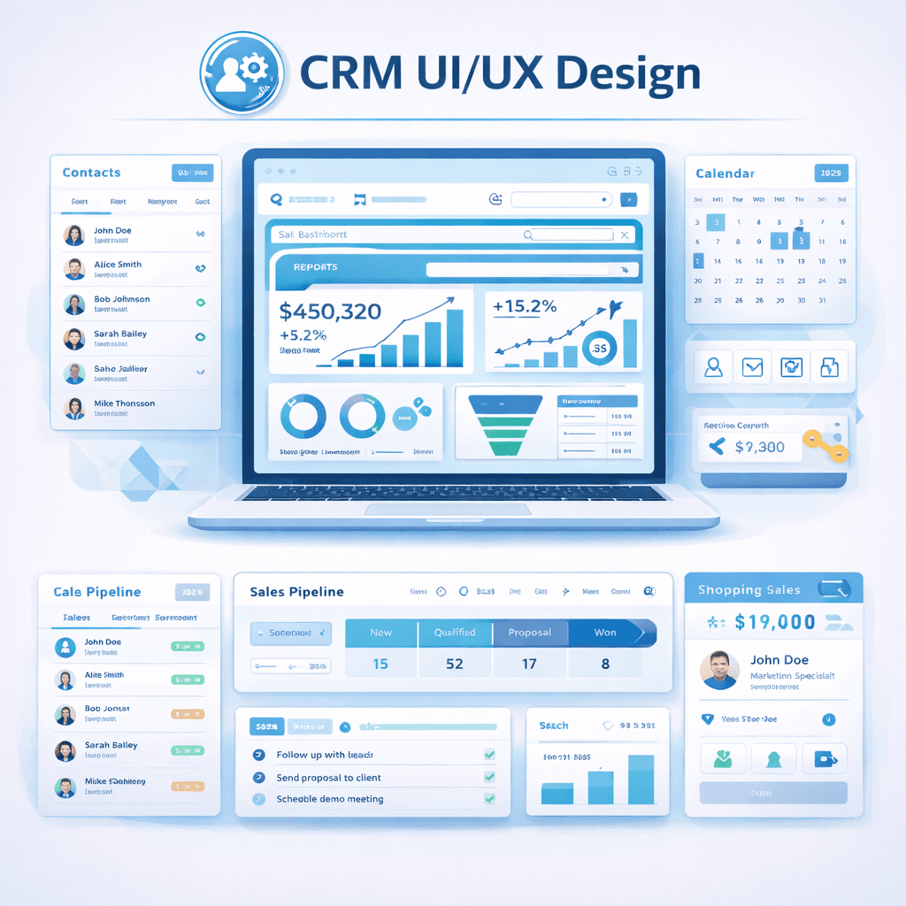 CRM UI/UX Design (2026): User-Friendly Dashboards, Mobile UX & Best Practices