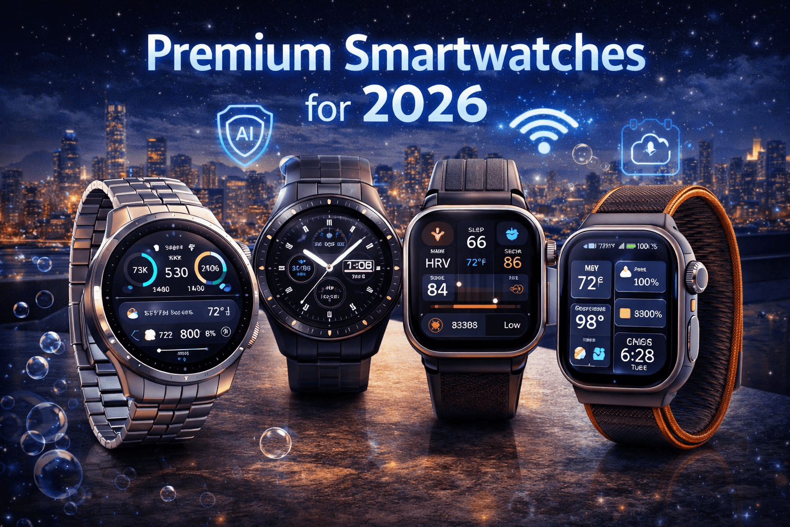 Premium smartwatches 2026: advanced health monitoring with comprehensive fitness tracking