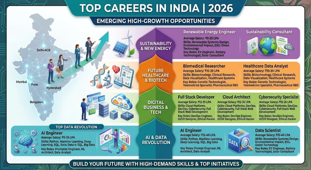 Top 10 Careers in India (2026): High‑Demand Jobs & Future‑Proof Professions